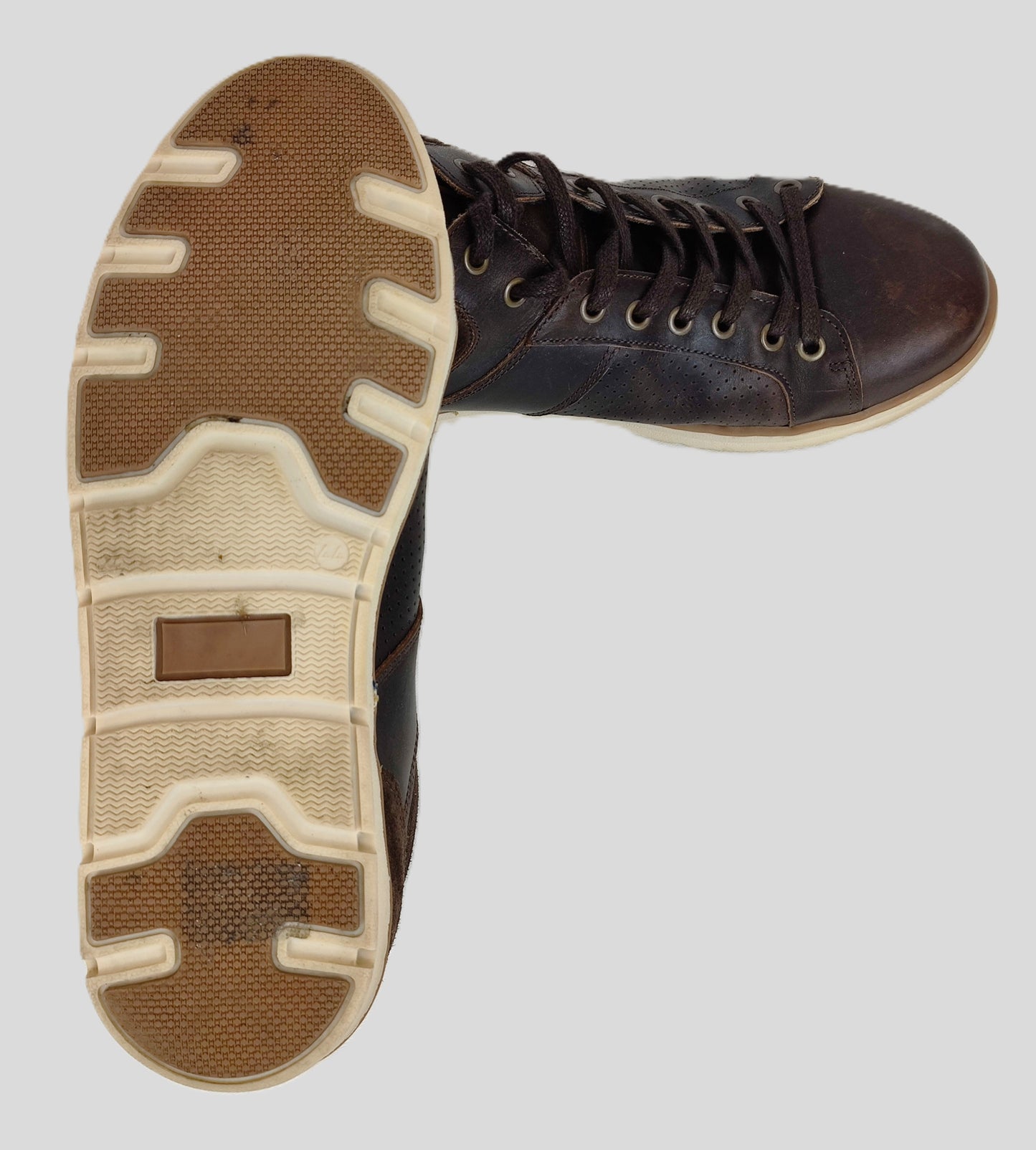 Dune London High Top Trainers-Brown