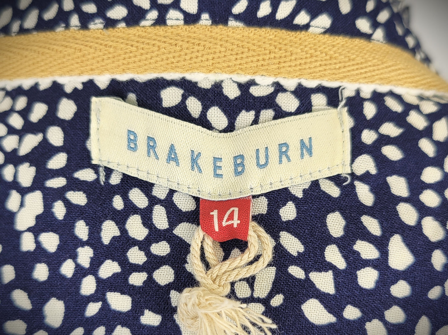 BrakeBurn Flowing Spots Blouse - Navy