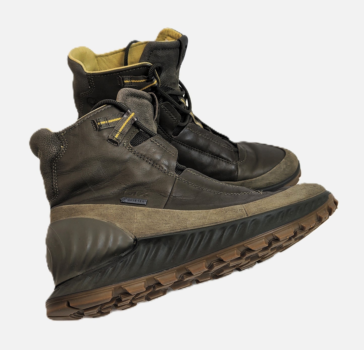 ECCO Exostrike GTX Men's Gore-Tex® Hiking Boot-Olive Green/Tan