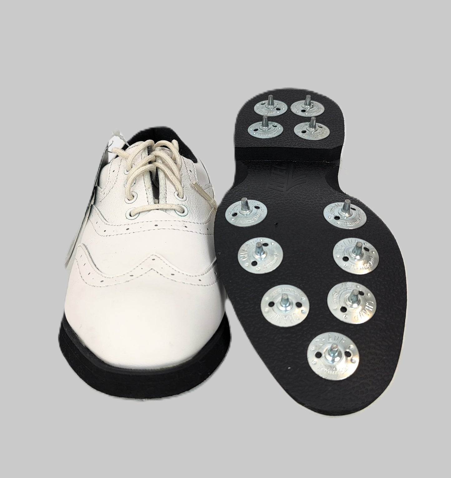 HI-TEC Lady Penina Tour Brogue Style Golf Shoes - White and Black