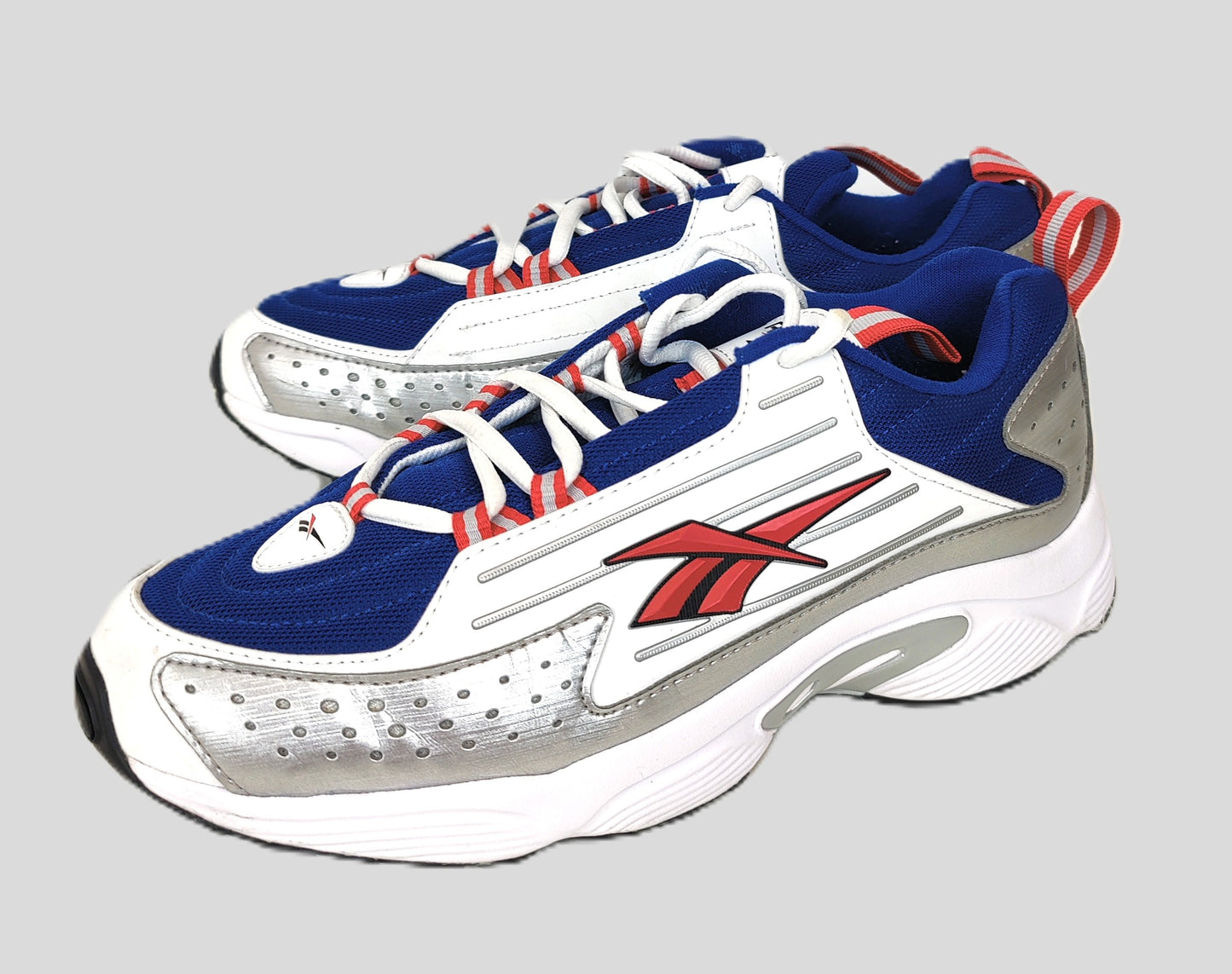 Reebok Dmx 2K Series Women's Trainers-White, Blue and Red/Pink