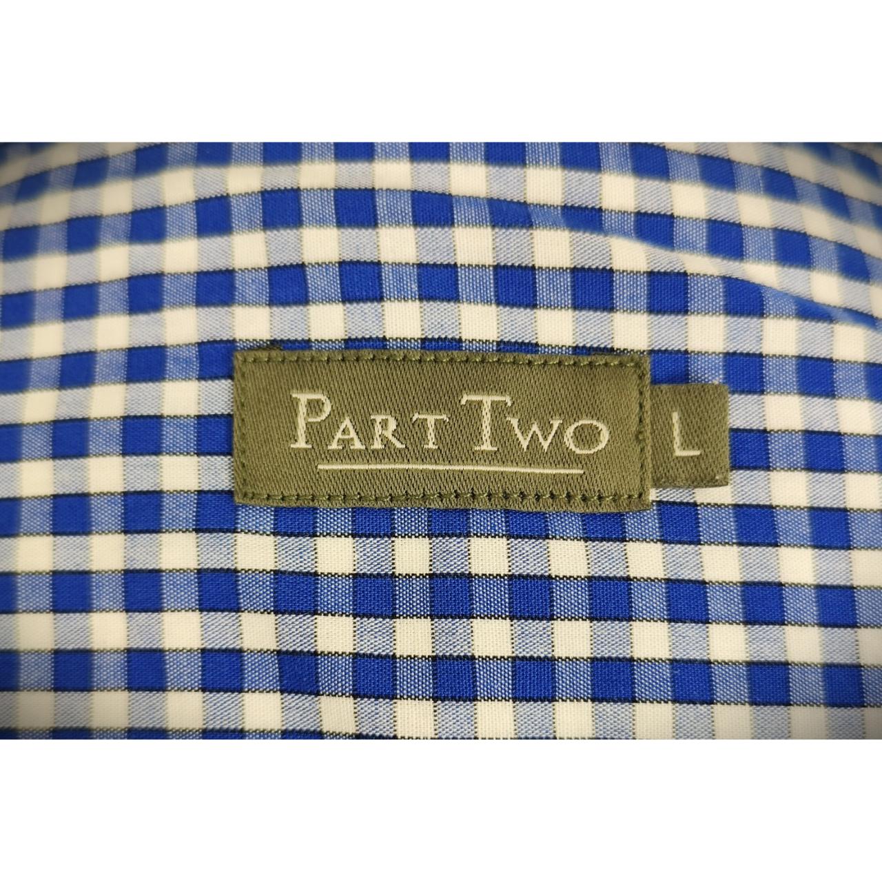 Part Two Short Sleeve Plaid Shirt - Blue