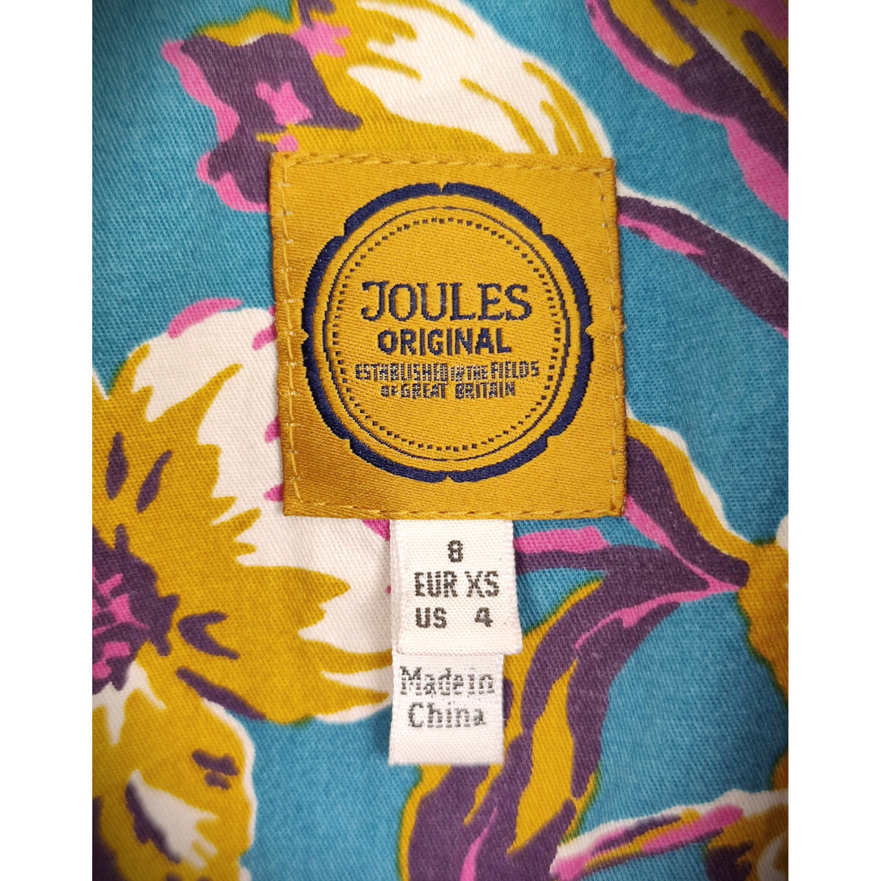 JOULES Casual Bodywarmer Gilet Floral Lining Zip Up - Pink