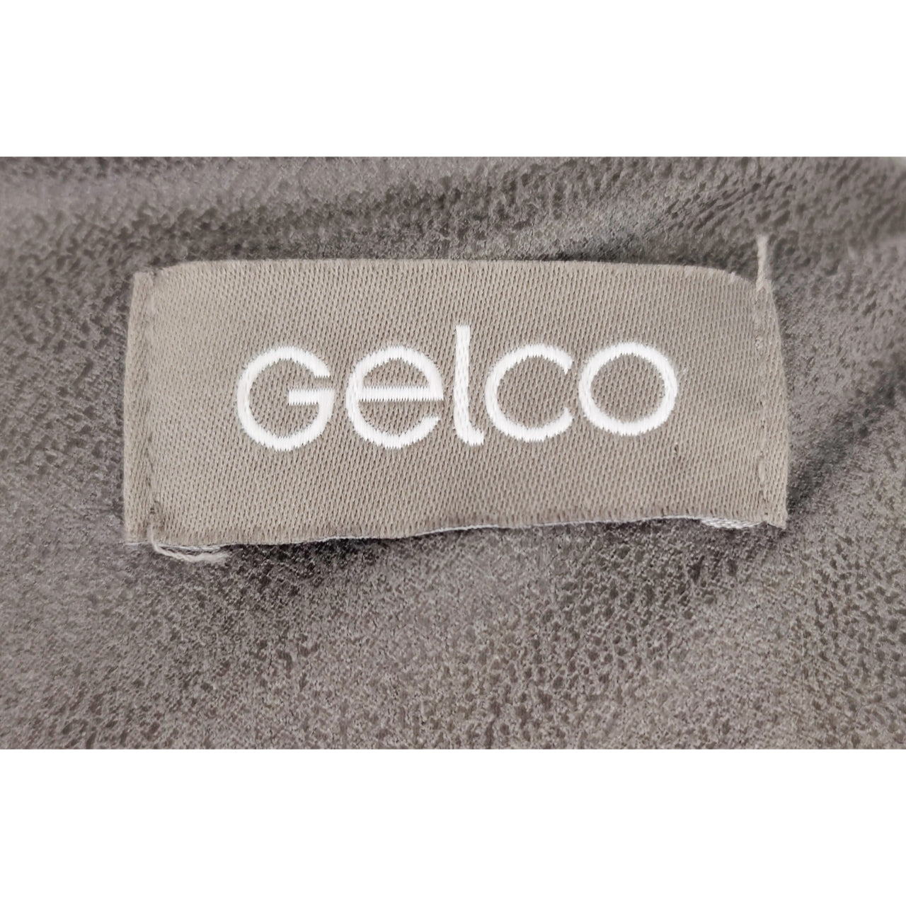 Gelco Casual Straight Cut Jacket with Leather Details-Grey/Fawn Brown