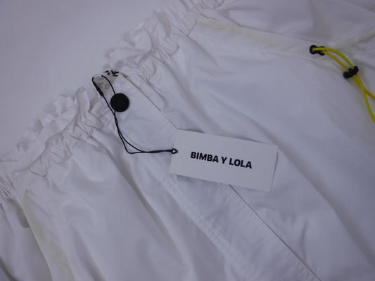 Bimba Y Lola White Drawstring Skirt