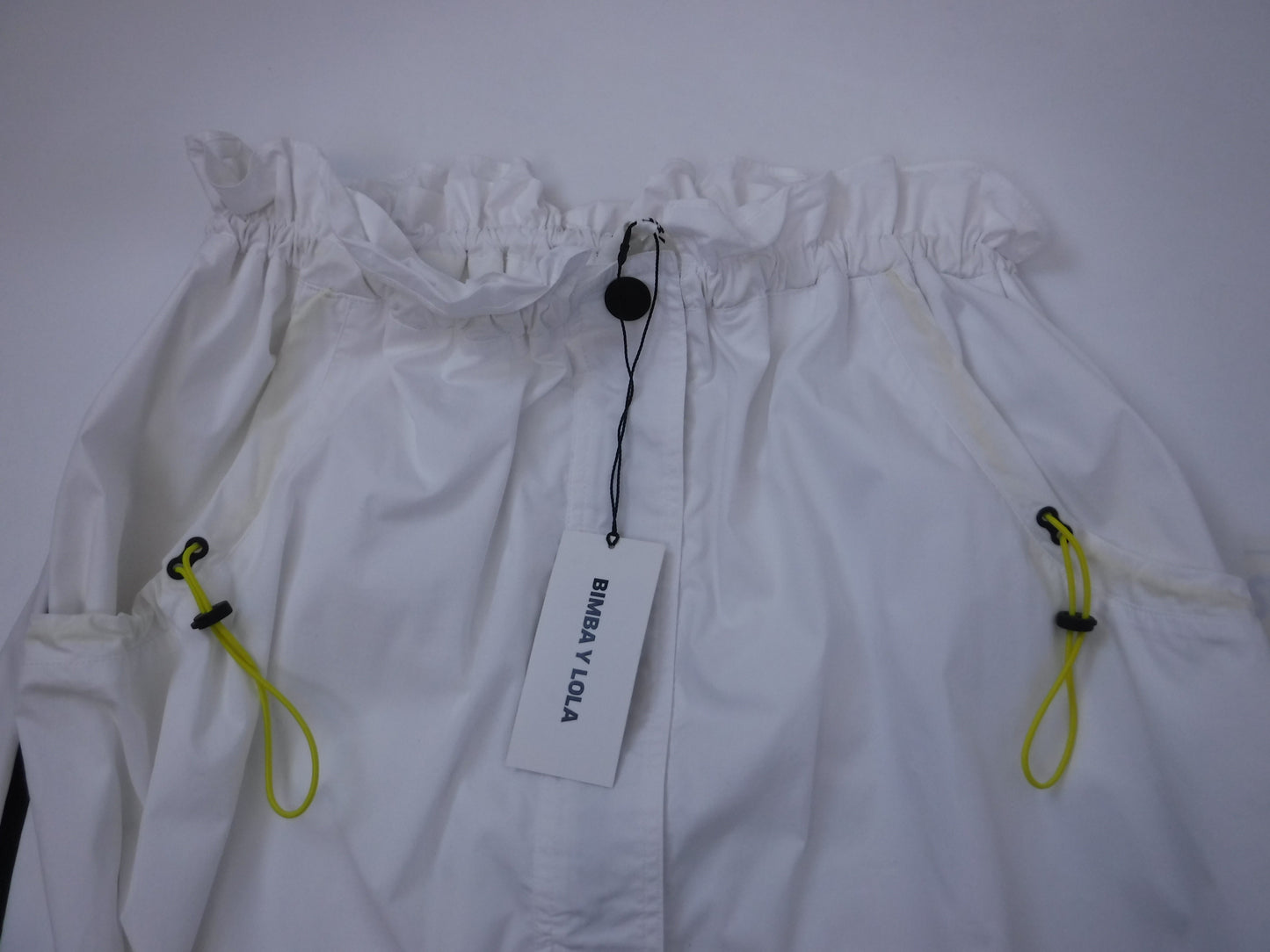 Bimba Y Lola White Drawstring Skirt