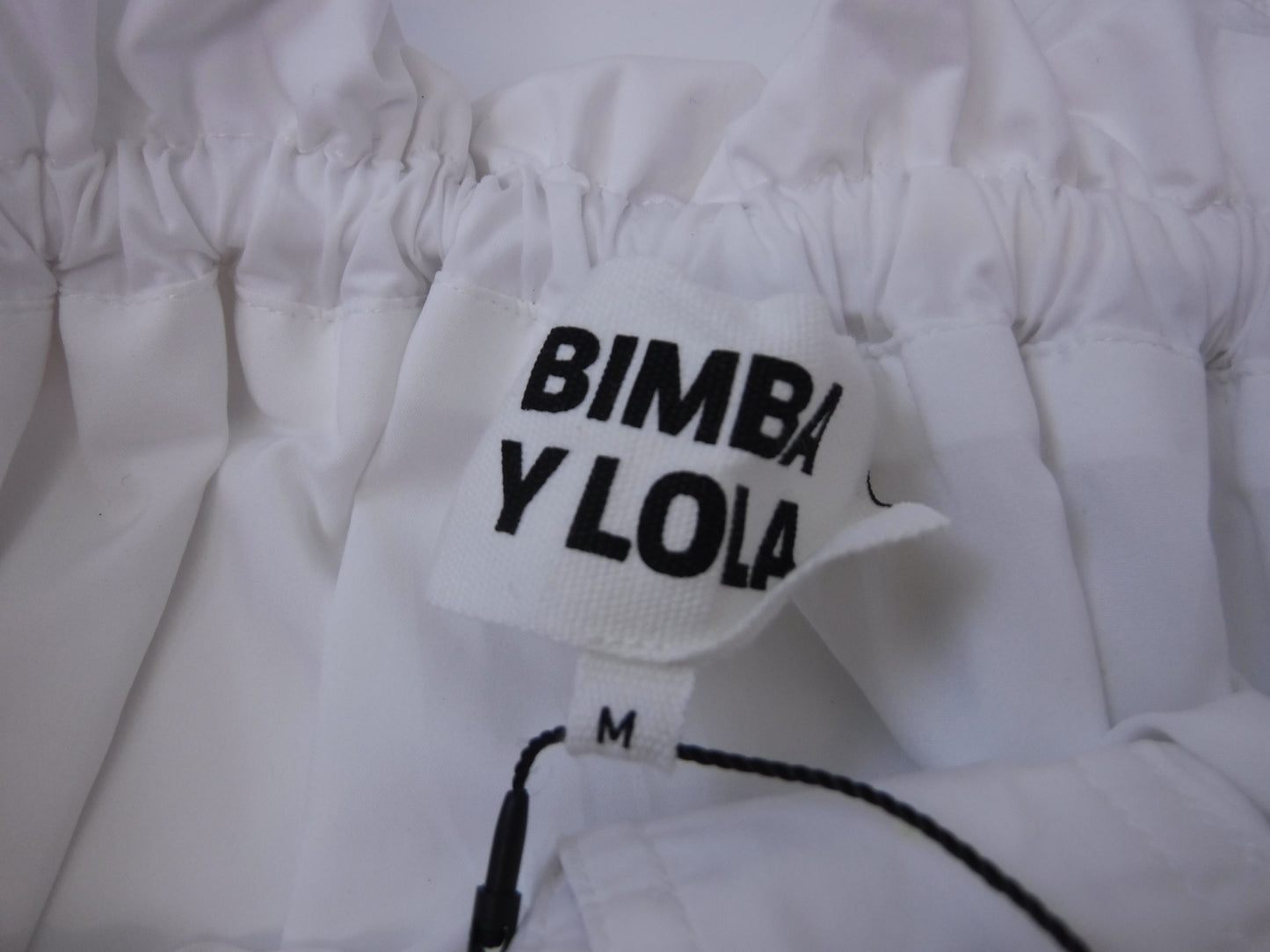 Bimba Y Lola White Drawstring Skirt