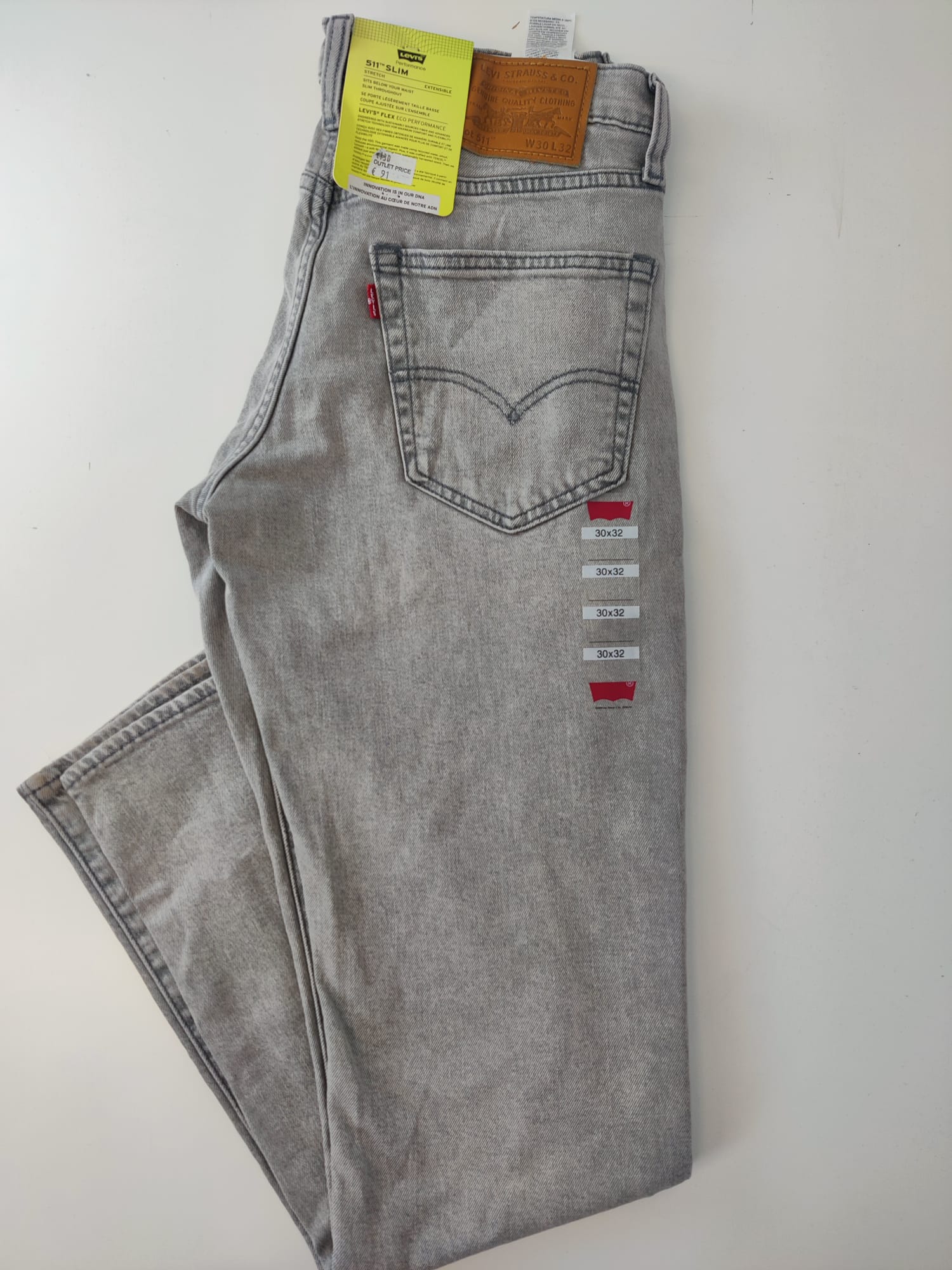 Levi s 511 Slim Jeans Grey W30 L32 Simon Shop