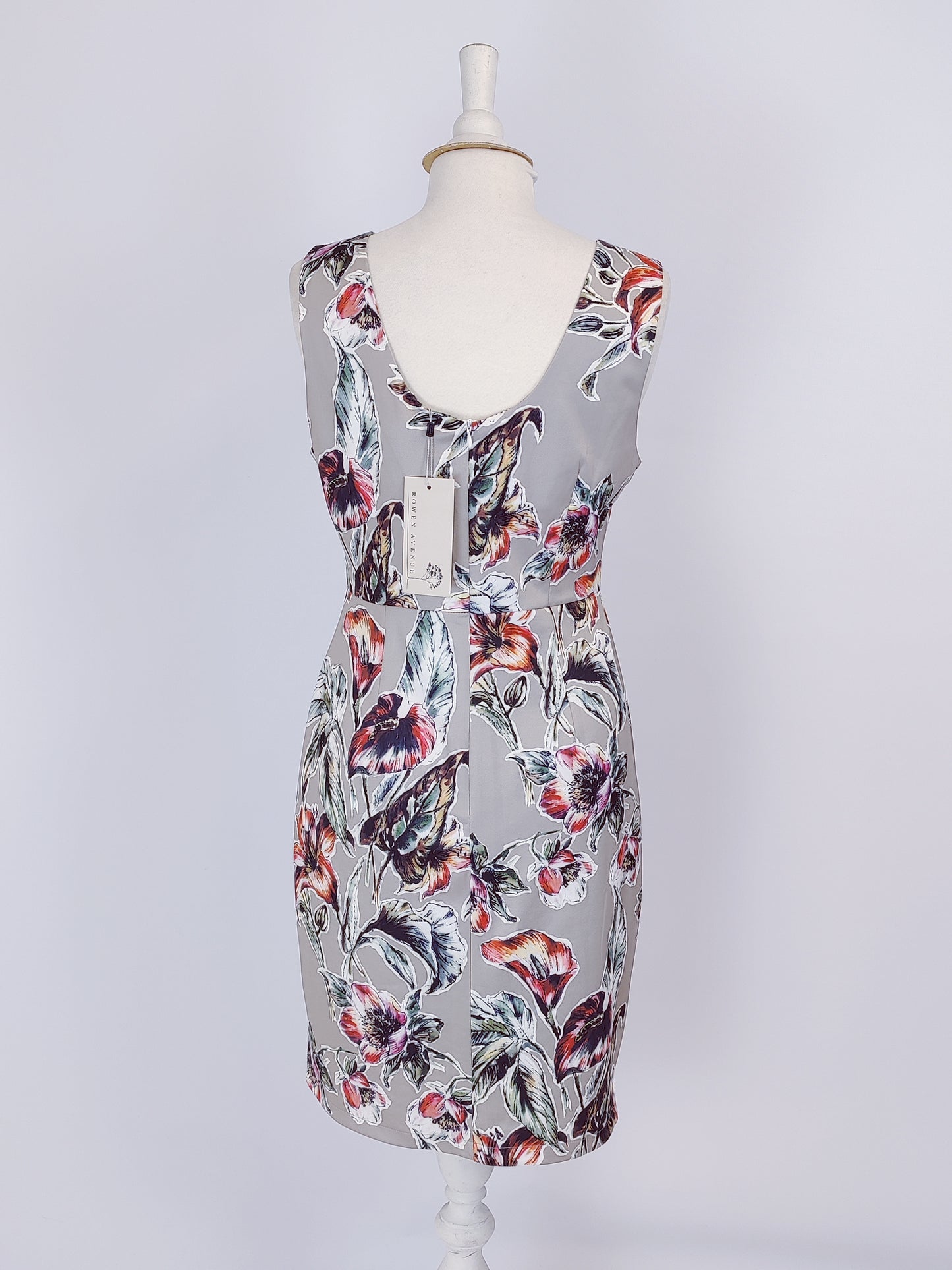 Rowen Avenue Wrap Bodice Floral Dress