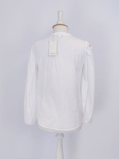 Monsoon Embroidered White Long Sleeved Top