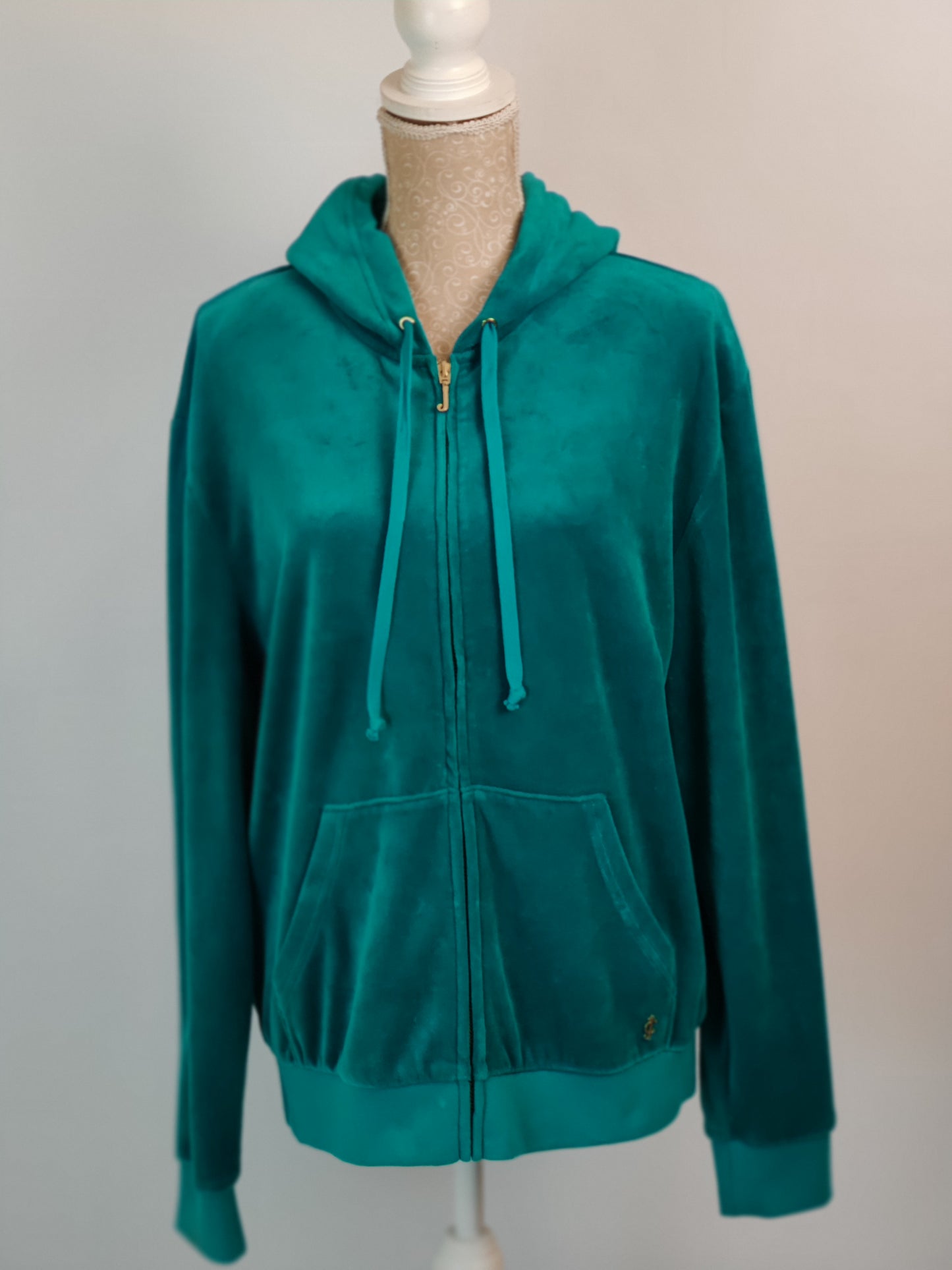 Juicy Couture Velour Teal Hoody