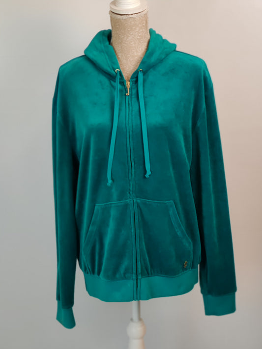 Juicy Couture Velour Teal Hoody