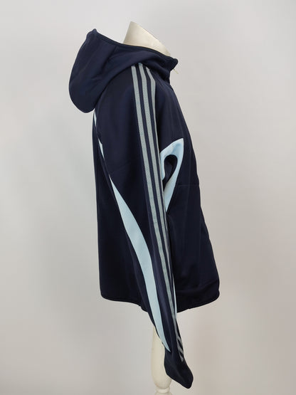 Adidas Navy Three Stripe Tracksuit Jacket