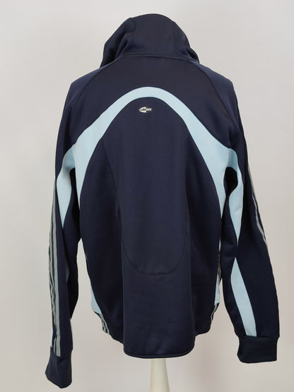 Adidas Navy Three Stripe Tracksuit Jacket