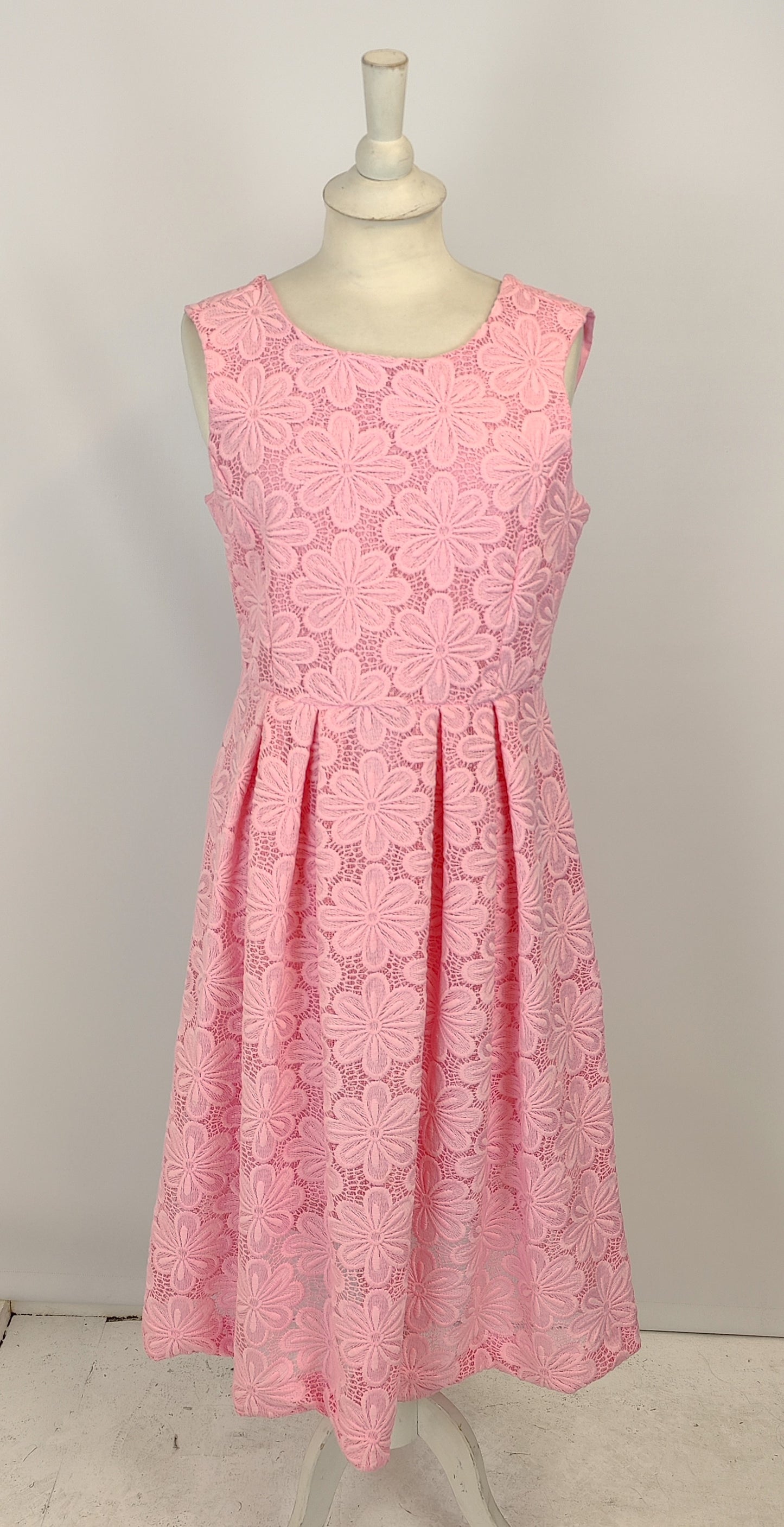 Savida Ladies Lace Dress- Pink