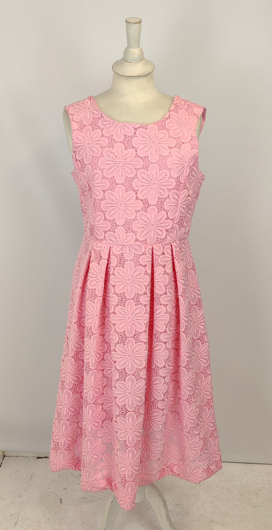 Savida Ladies Lace Dress- Pink