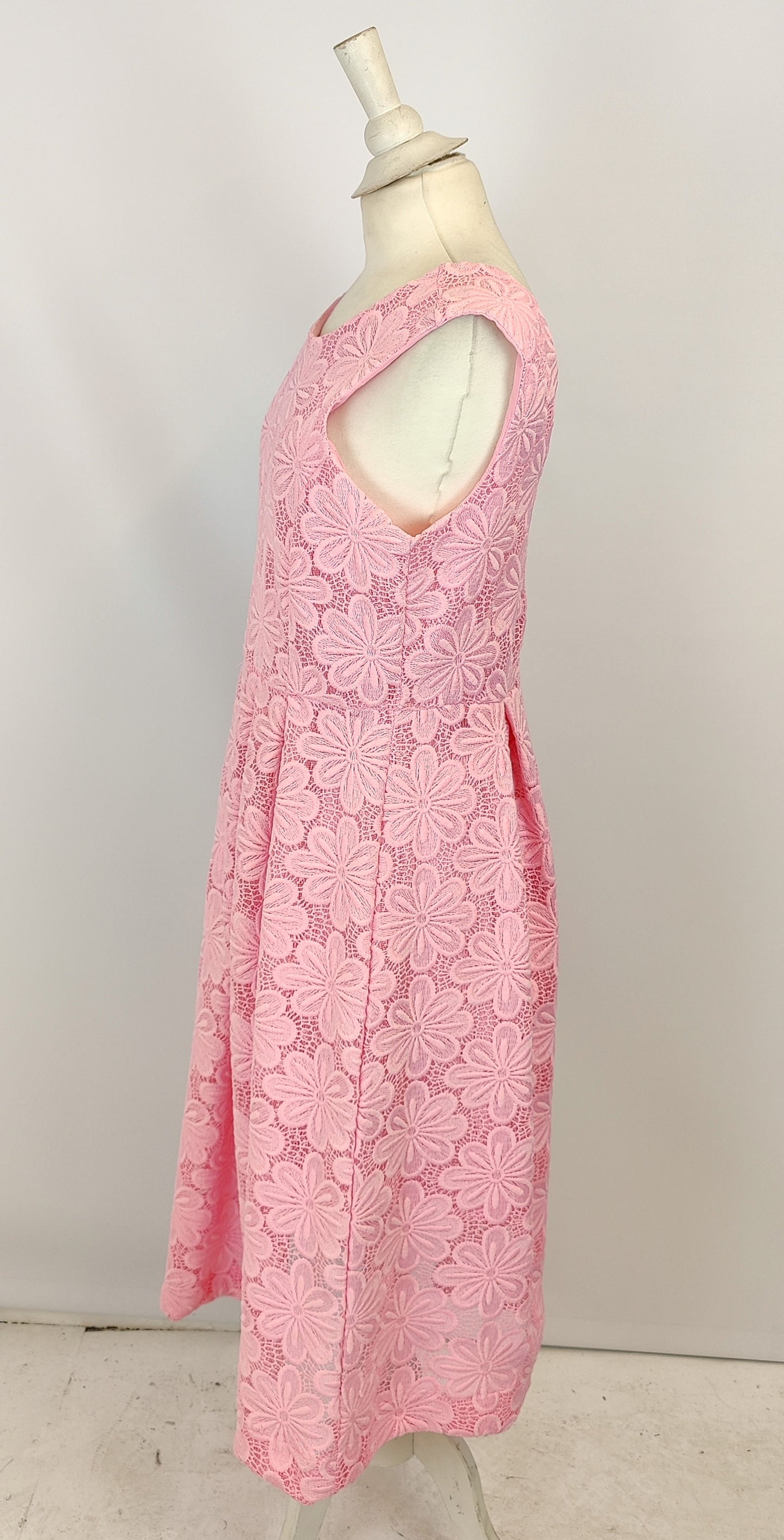 Savida Ladies Lace Dress- Pink