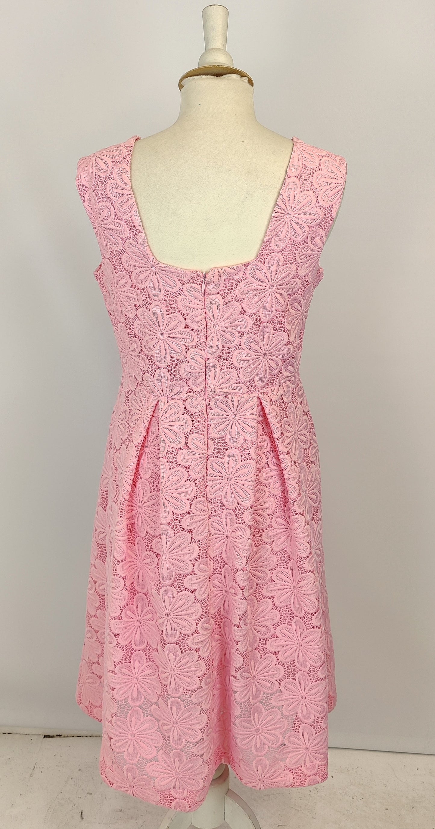 Savida Ladies Lace Dress- Pink