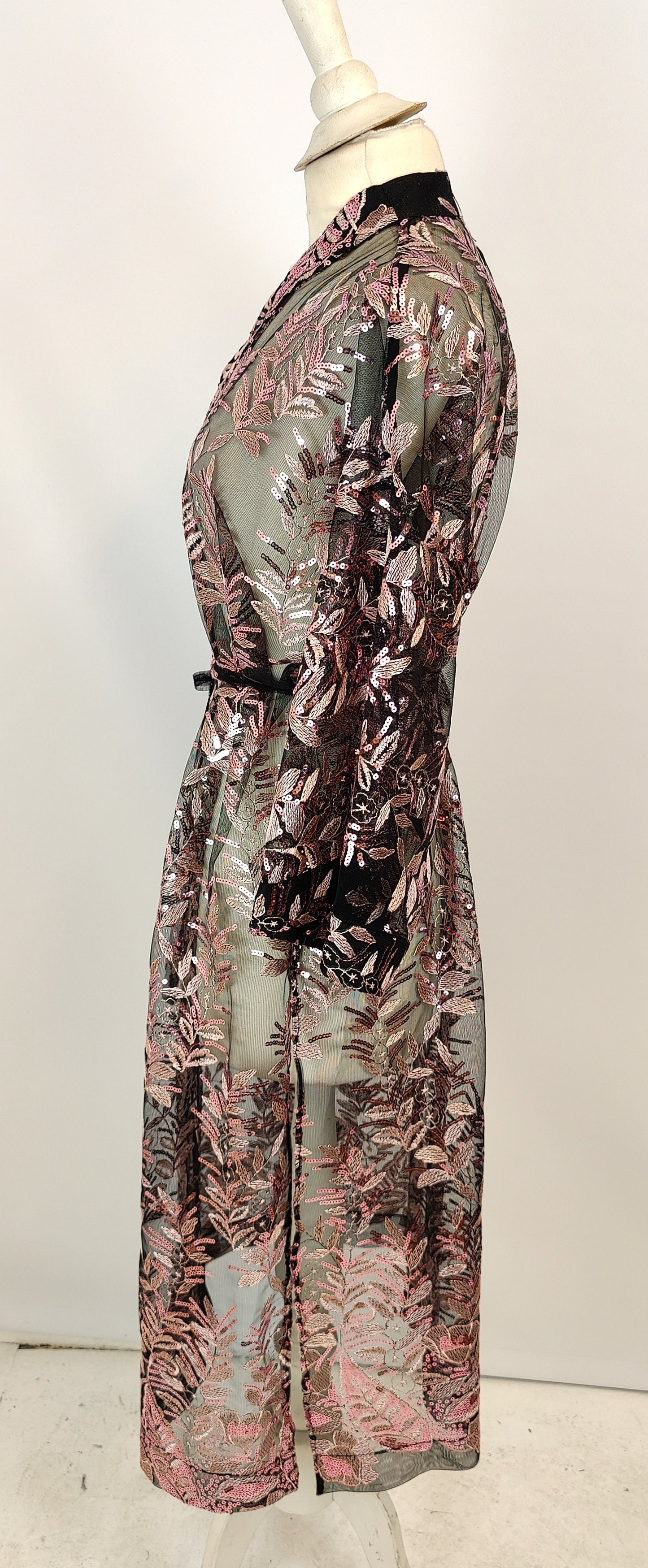 River Island Wrap Party Dress- Pink and Black