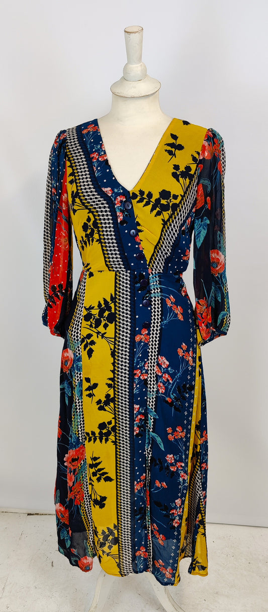 Monsoon Floral Multi-Colour Print Dress