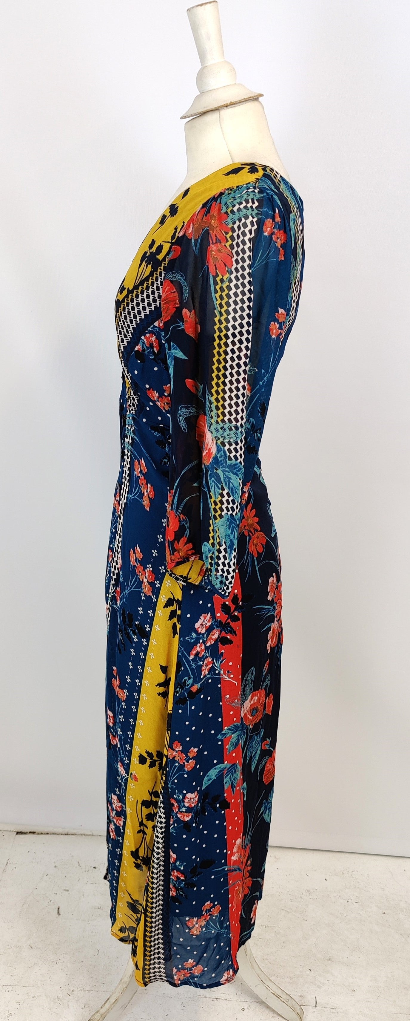 Monsoon Floral Multi-Colour Print Dress