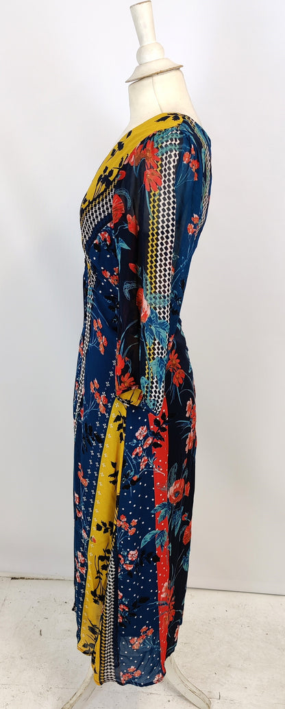Monsoon Floral Multi-Colour Print Dress