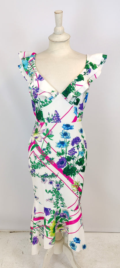 Asos Floral Print Dress-White