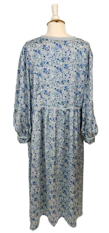 Monsoon Floral Pattern Dress- Blue