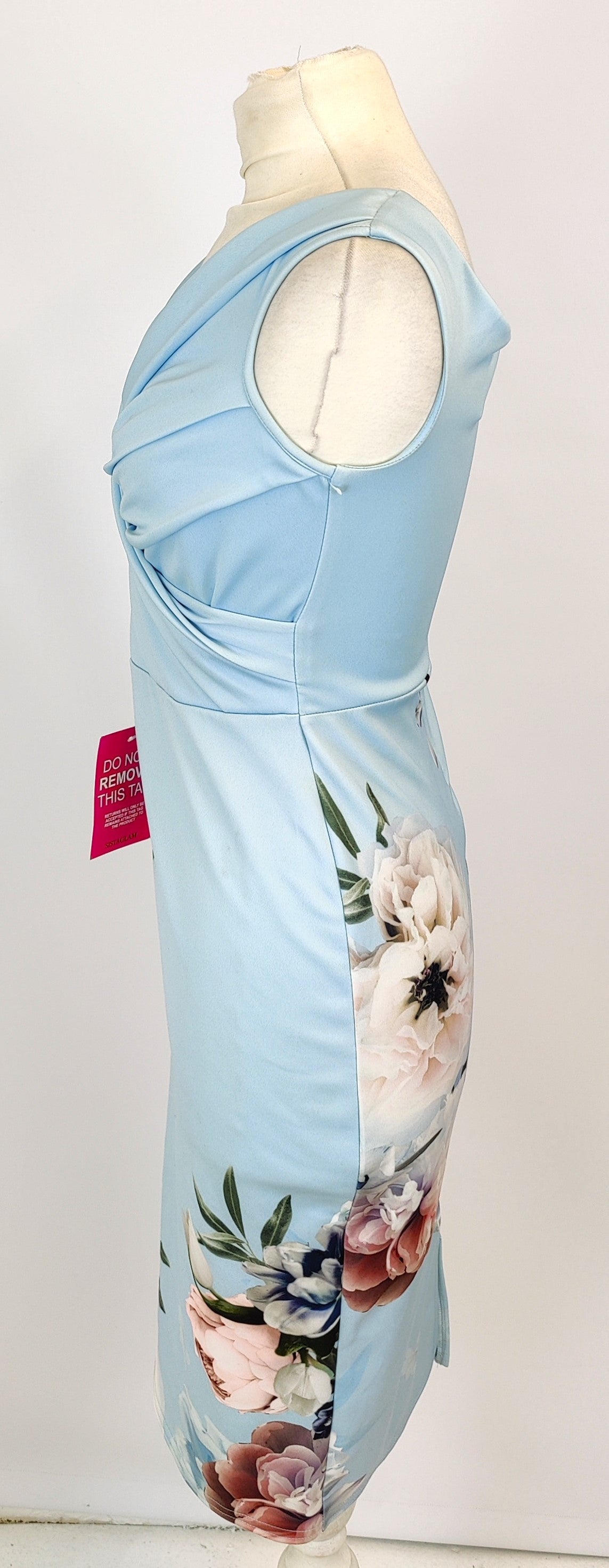 Sistaglam 2 in 1 Bardot Dress- Light Blue