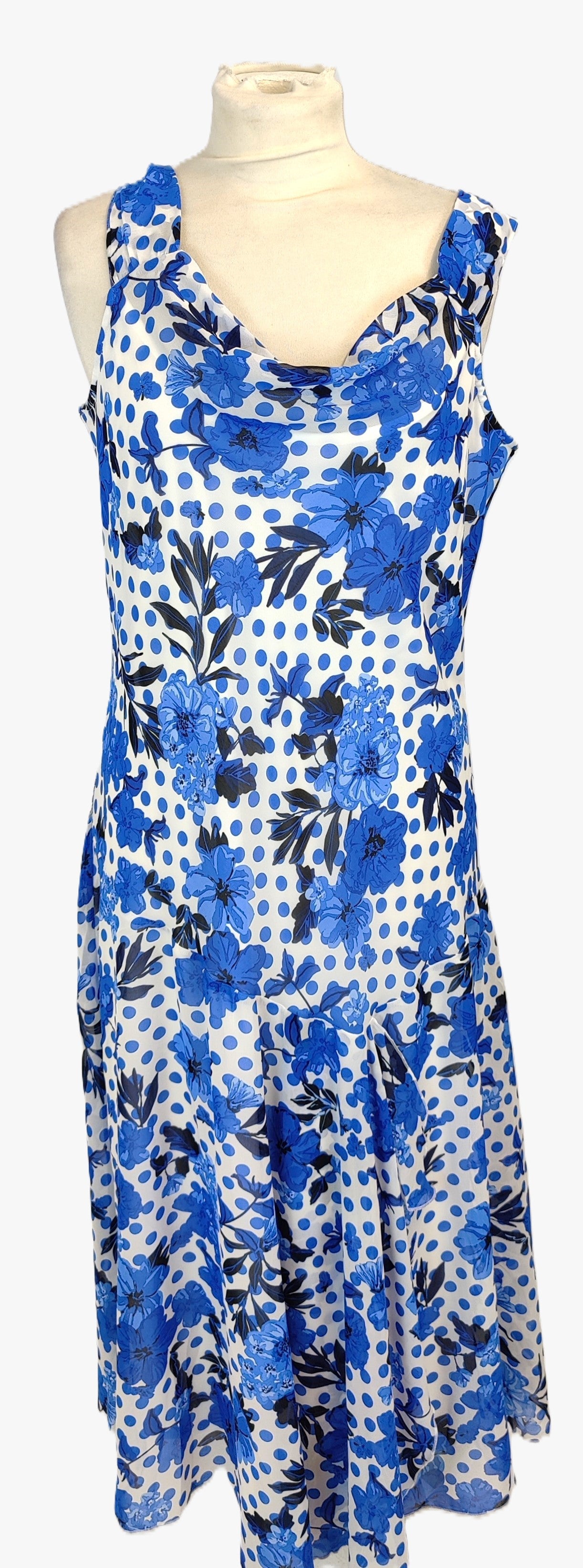 Julipa Mother of the Bride Outfit Dress and Shrug- Blue and White