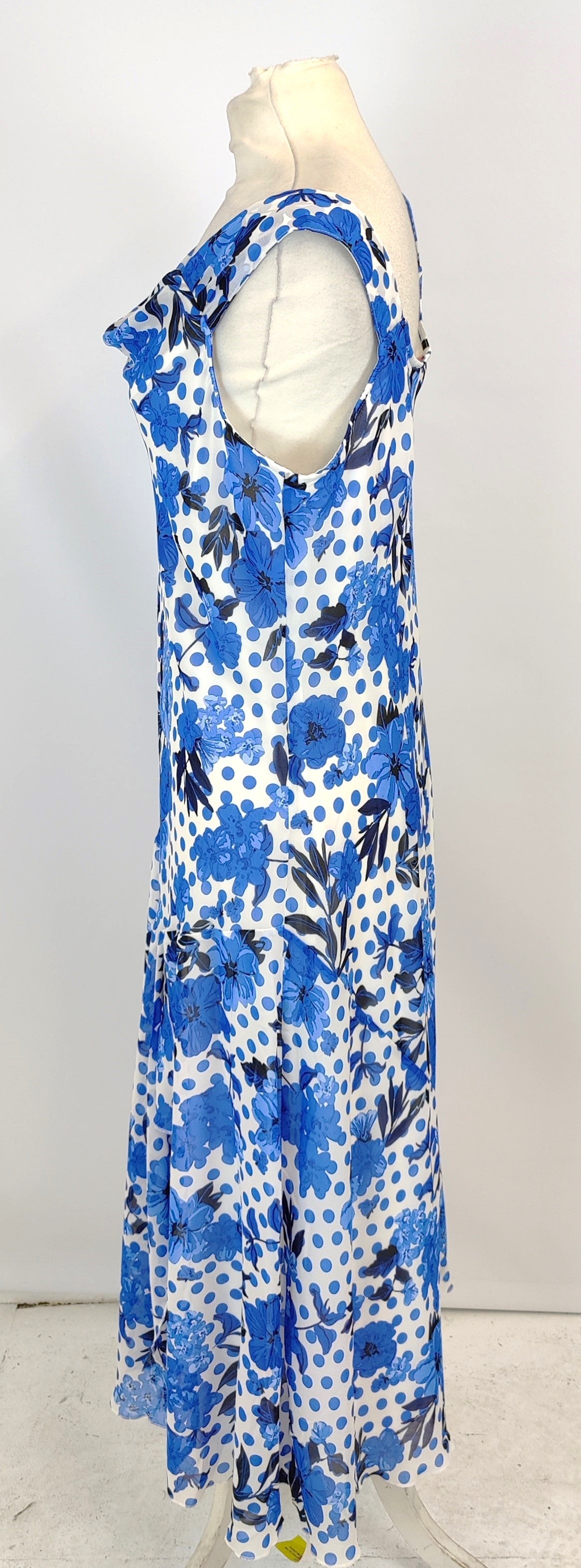 Julipa Mother of the Bride Outfit Dress and Shrug- Blue and White