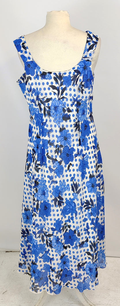 Julipa Mother of the Bride Outfit Dress and Shrug- Blue and White