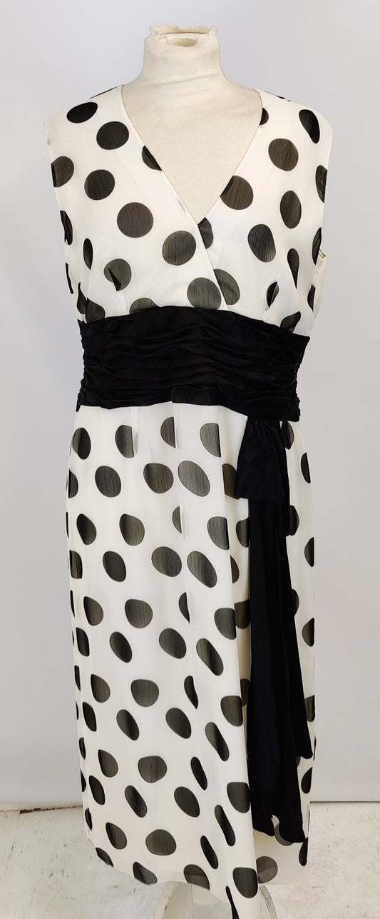 Condici "Mother of the Bride" Dress and Jacket Outfit - Black and White
