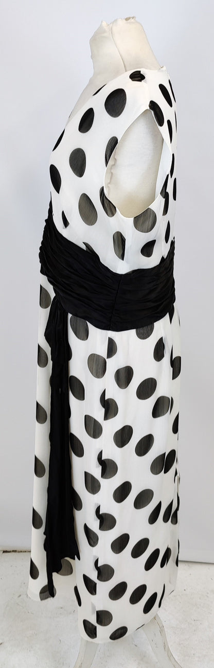 Condici "Mother of the Bride" Dress and Jacket Outfit - Black and White