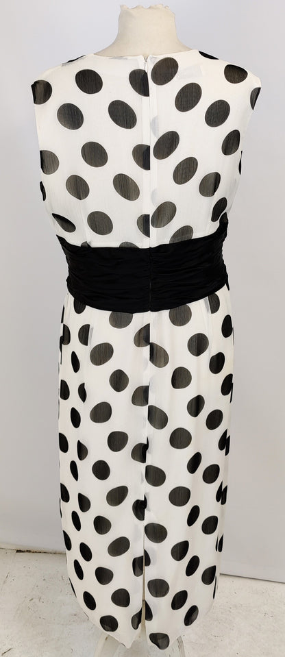 Condici "Mother of the Bride" Dress and Jacket Outfit - Black and White