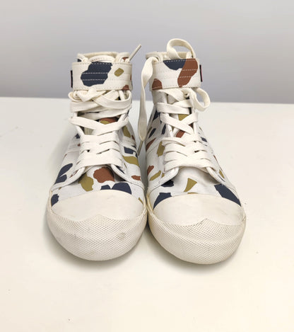 Hunter Terrazzo Canvas Sneakers - white and camouflage