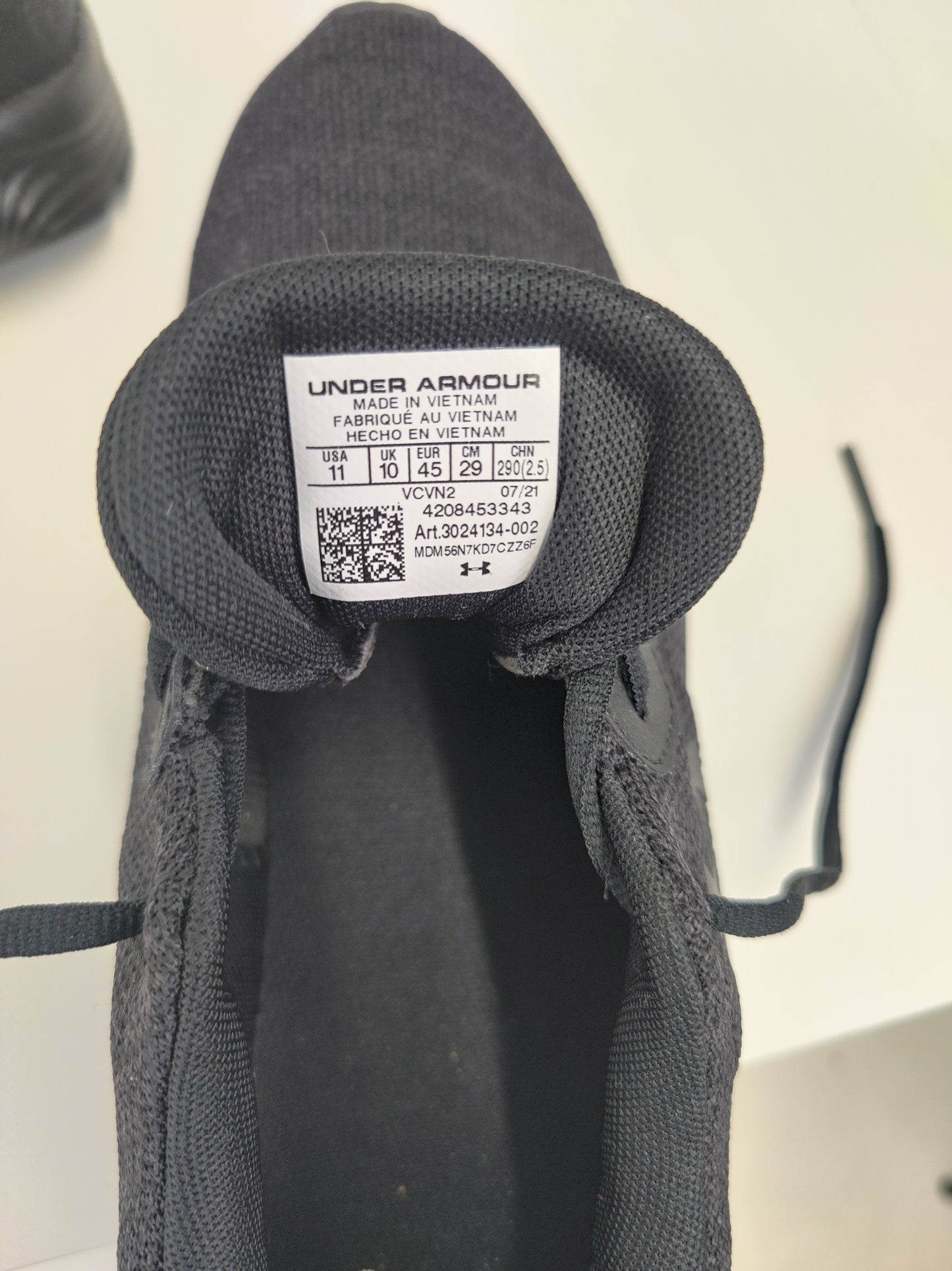 Under Armour Black Mojo Mens Trainers