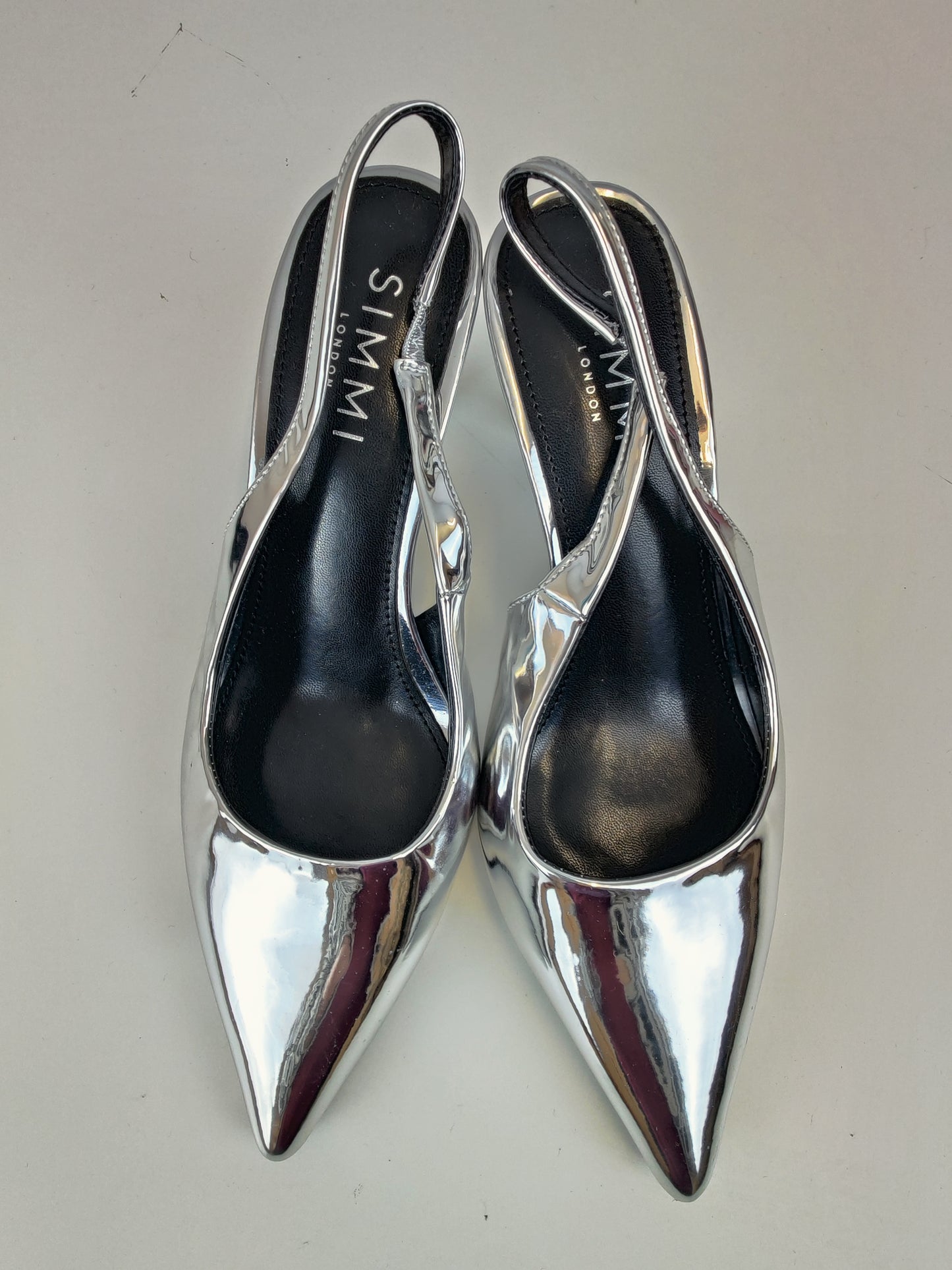 SIMMI London Silver Mirror Heels