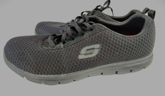 Skechers Black Slip Resistant Trainers