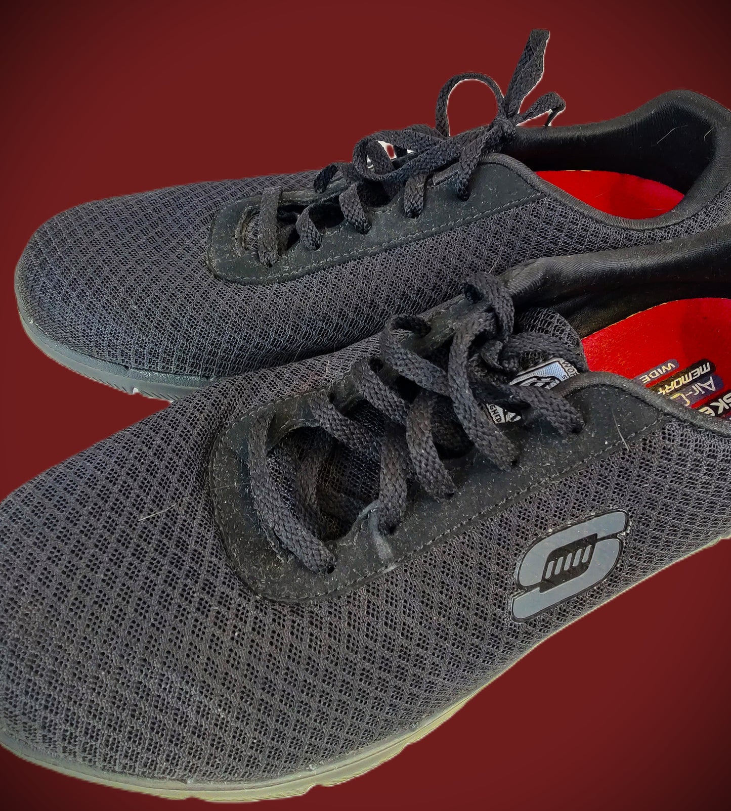 Skechers Black Slip Resistant Trainers