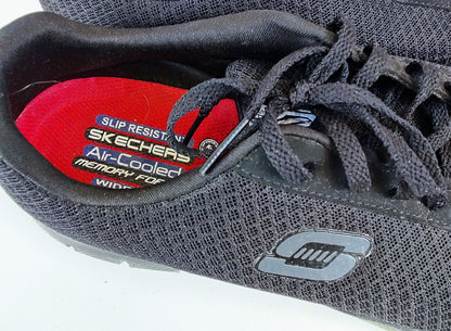 Skechers Black Slip Resistant Trainers