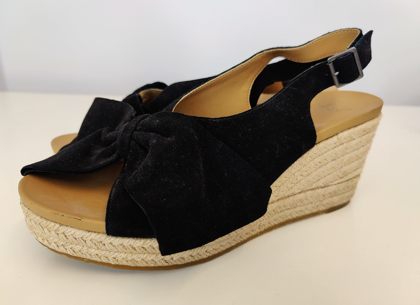 UGG® Wedges-Beige and Black
