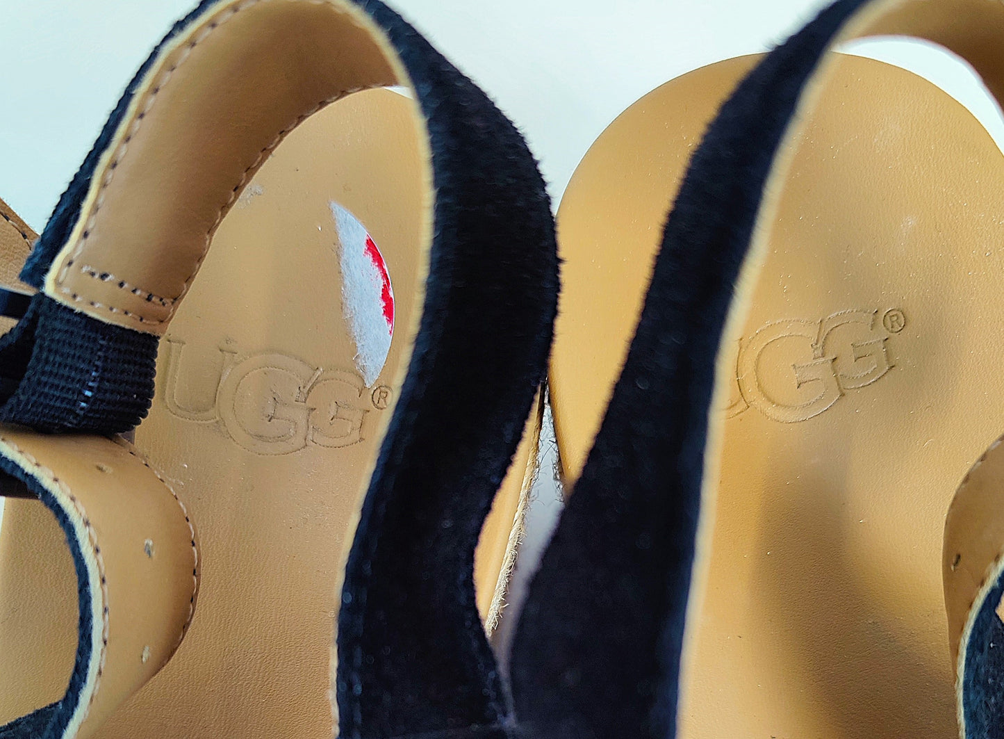 UGG® Wedges-Beige and Black