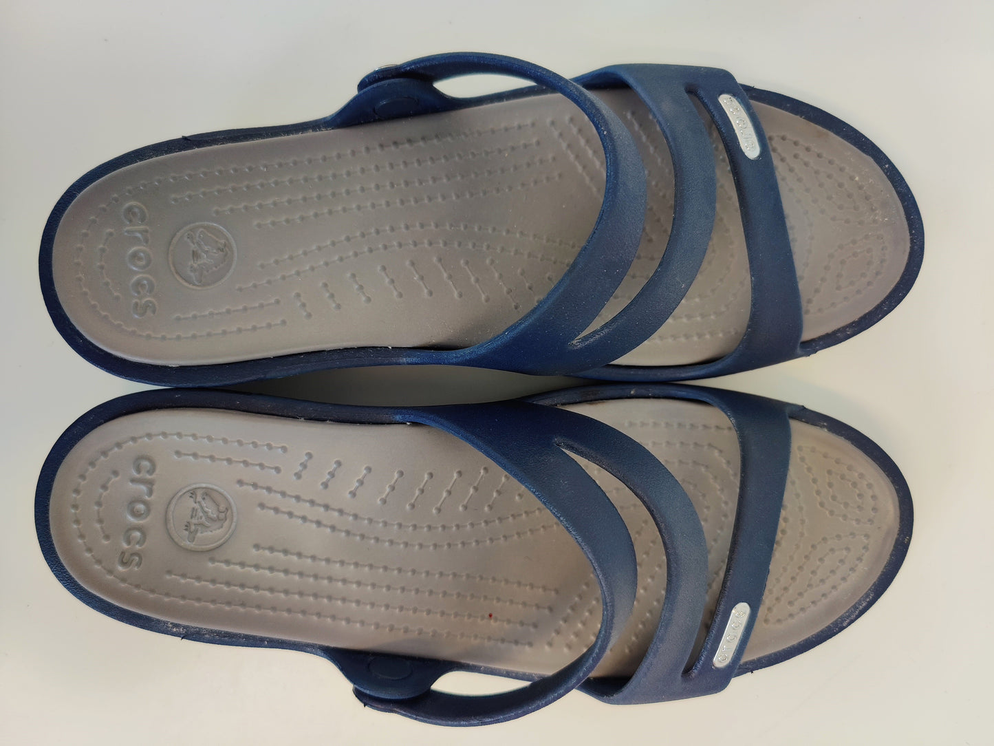 Crocs Womens Strappy Sandals -Navy