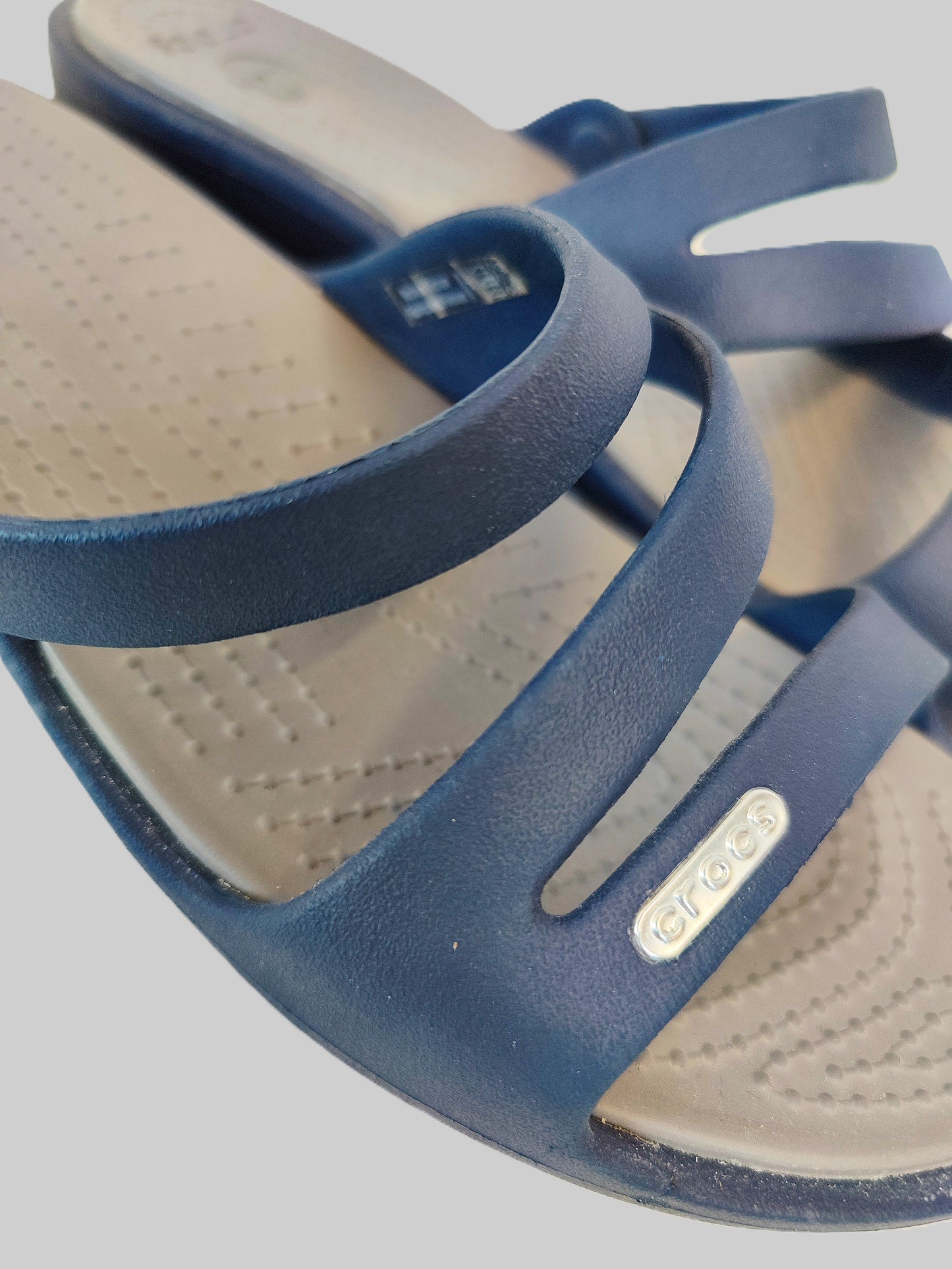 Crocs Womens Strappy Sandals -Navy