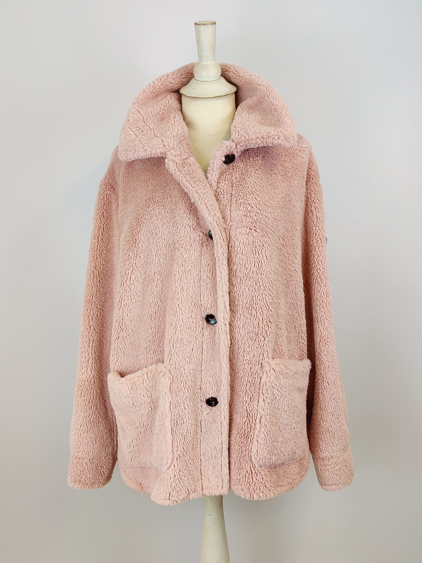 Frieda & Freddies Pink Teddy Style Jacket - EU 40