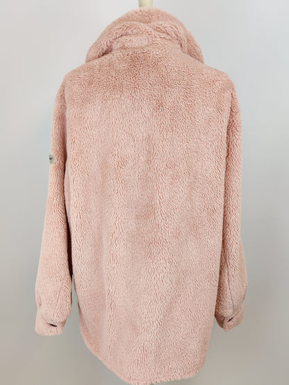 Frieda & Freddies Pink Teddy Style Jacket - EU 40