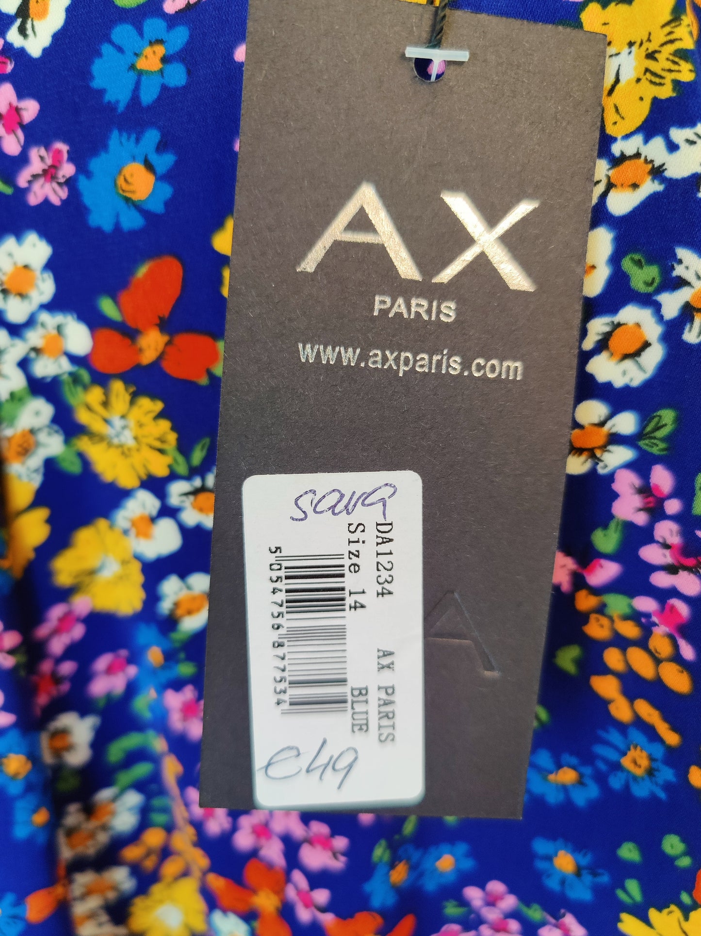 Ax Paris Floral Dress - UK 14