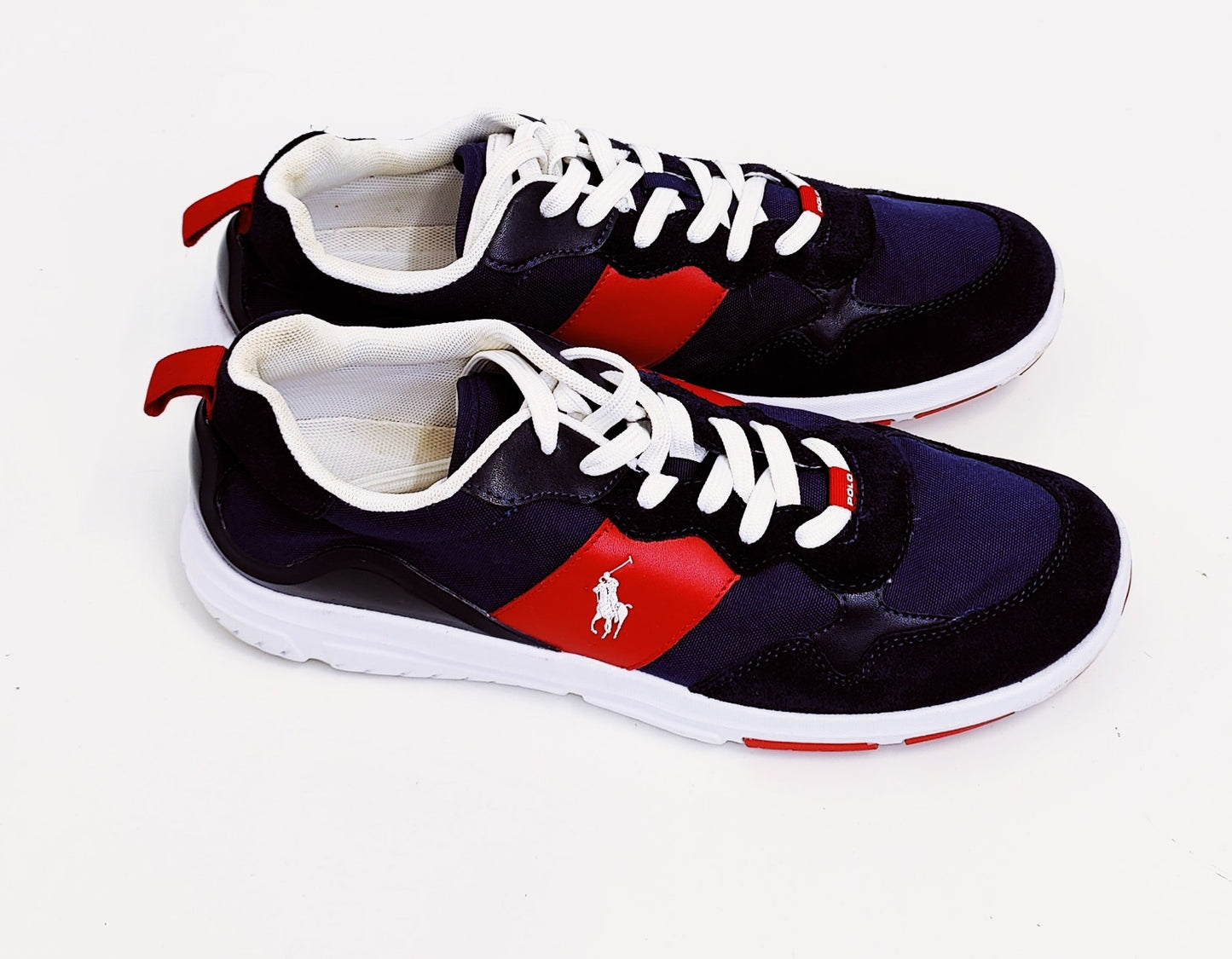 Polo by Ralph Lauren Trainers-Navy, Red and White
