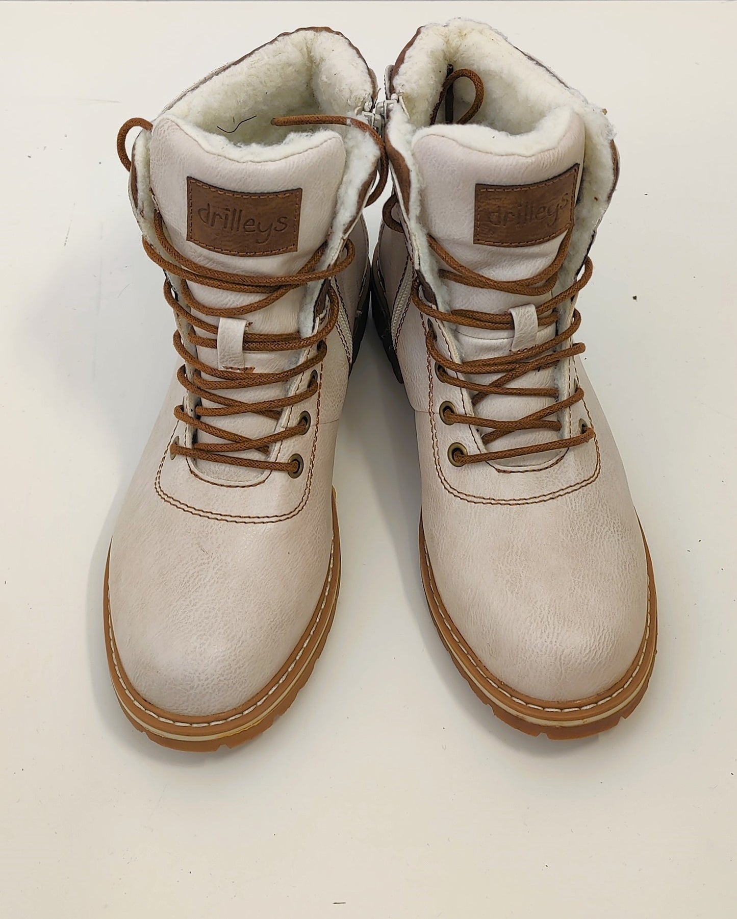 Drilleys Fur-Lined Boots - Light Fawn